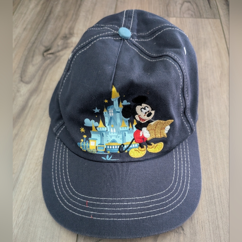 Disney Parks Mickey Mouse Embroidered Navy Cap